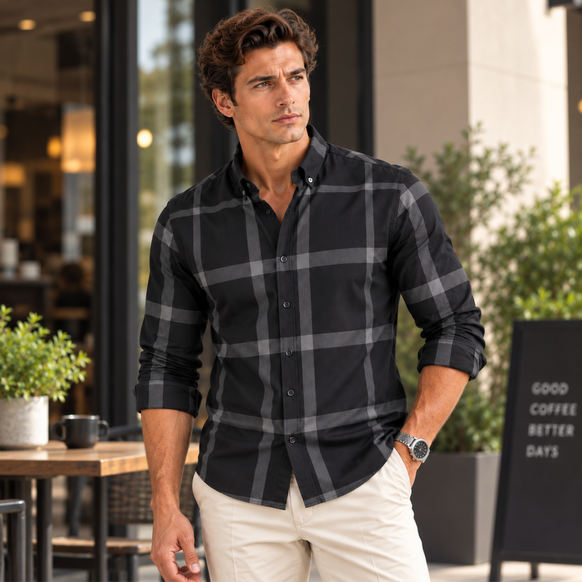 Cawdon Plaid Button-Down