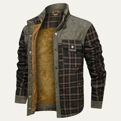 Grafton – Sovracamicia a quadri foderata sherpa