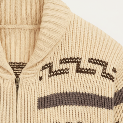 Pemberton – Gemusterter Cardigan mit Schalkragen