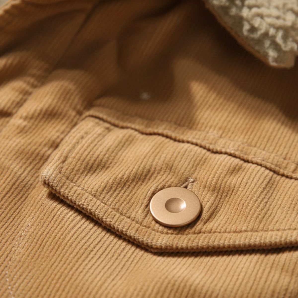 Farrow – Cordjacke mit Sherpa-Futter