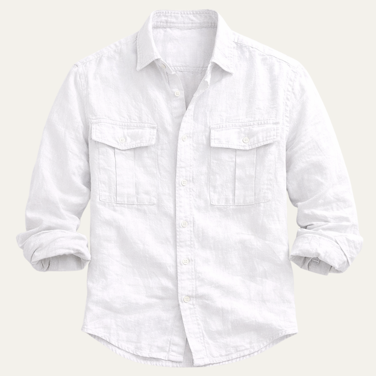 Brenmore White Linen Shirt