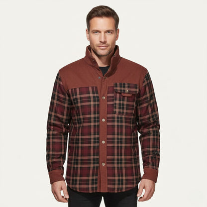 Grafton – Sovracamicia a quadri foderata sherpa