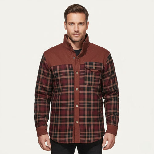 Grafton – Sovracamicia a quadri foderata sherpa