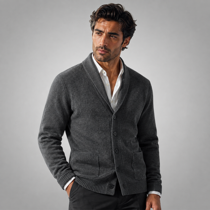 Merrick – Cardigan con collo sciallato
