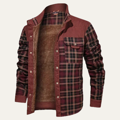 Grafton – Sovracamicia a quadri foderata sherpa