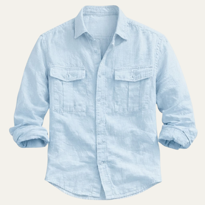 Brenmore White Linen Shirt