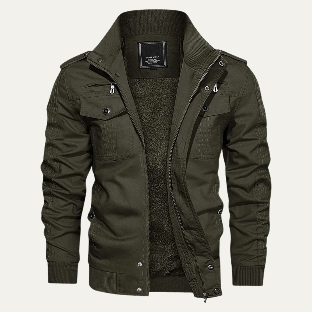 Heston – Geacă militară căptușită cu fleece