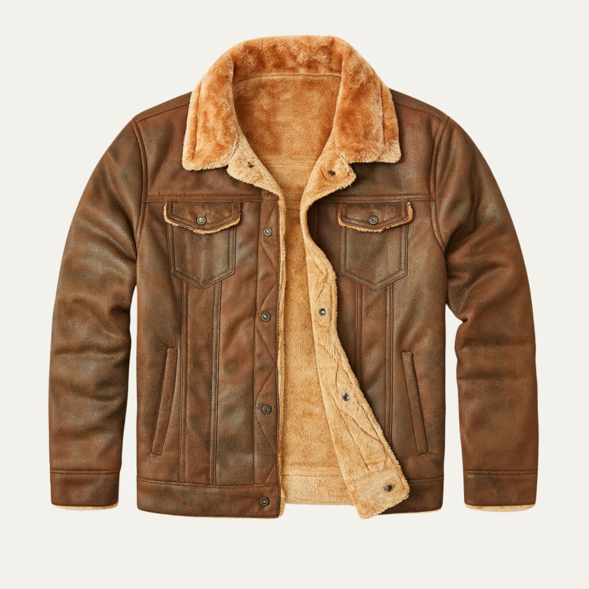 Hartley – Giacca trucker foderata sherpa