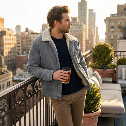 Farrow – Cordjacke mit Sherpa-Futter