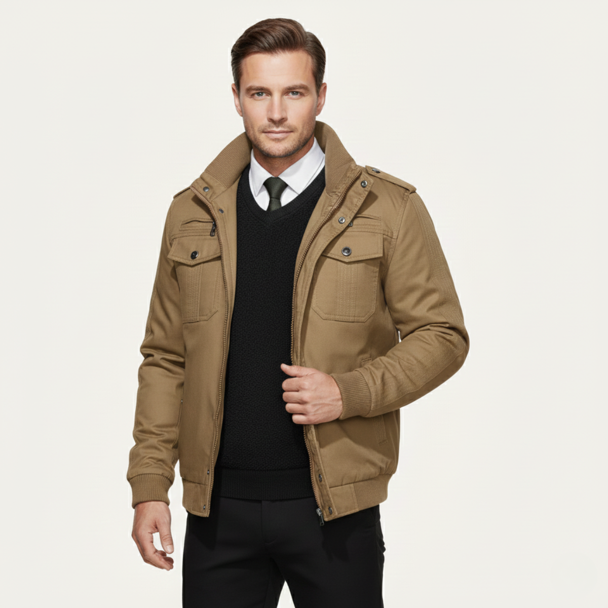 Heston – Geacă militară căptușită cu fleece
