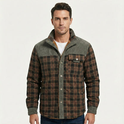 Grafton – Sovracamicia a quadri foderata sherpa