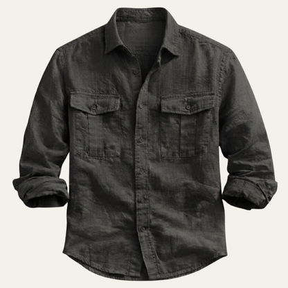 Brenmore White Linen Shirt