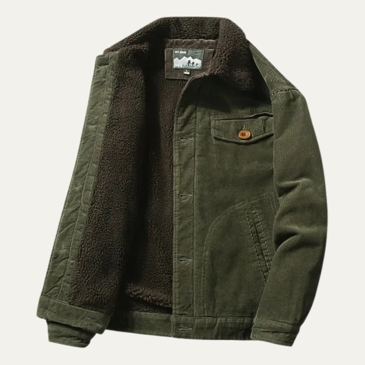 Farrow – Cordjacke mit Sherpa-Futter