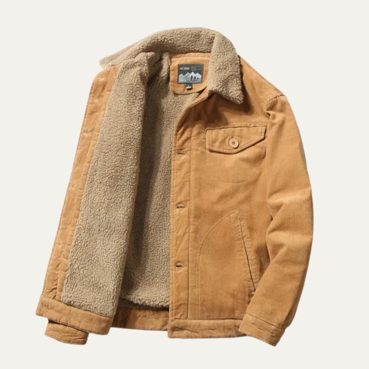 Farrow – Cordjacke mit Sherpa-Futter