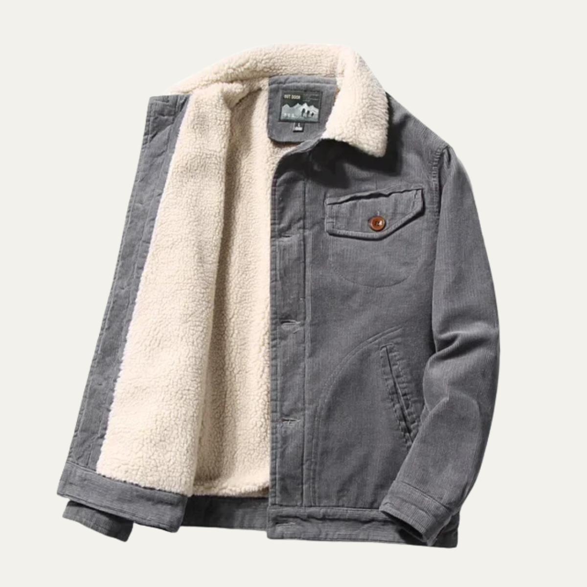Farrow – Cordjacke mit Sherpa-Futter