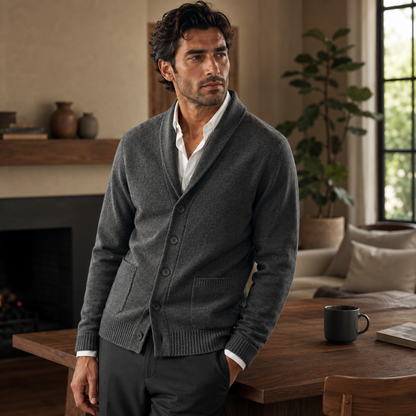 Merrick – Cardigan con collo sciallato