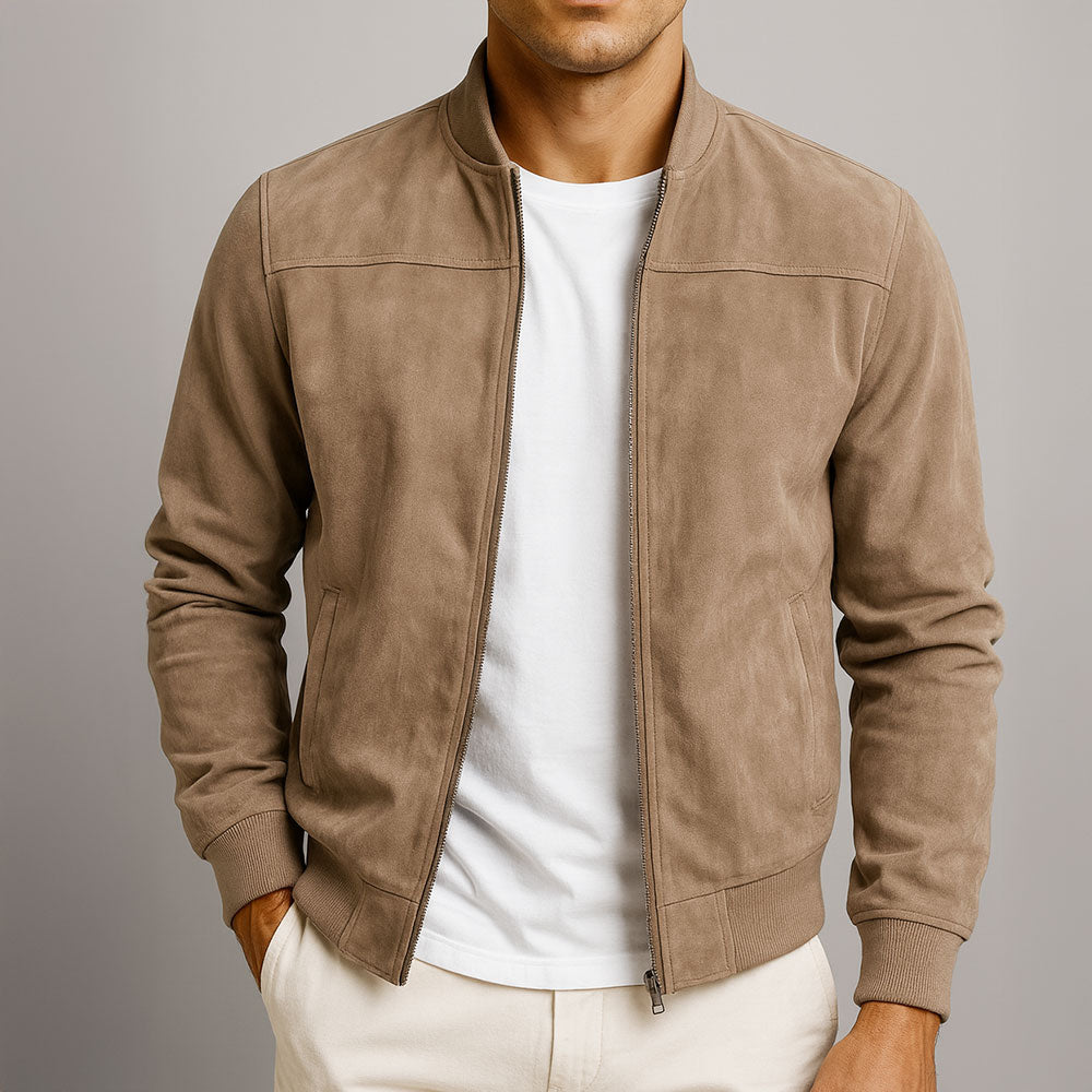 Thorne Suede-Look Zip Jacket