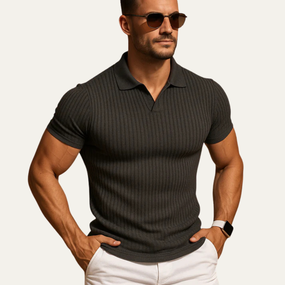 Fenwick Knit Short Sleeve Polo