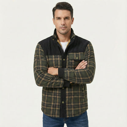 Grafton – Sovracamicia a quadri foderata sherpa