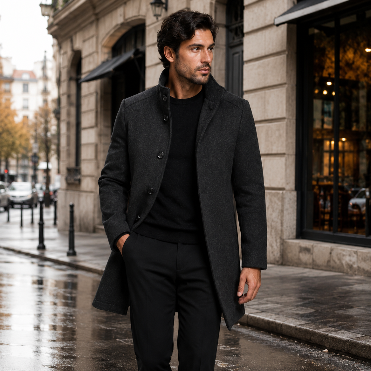 Burford – Cappotto in misto lana