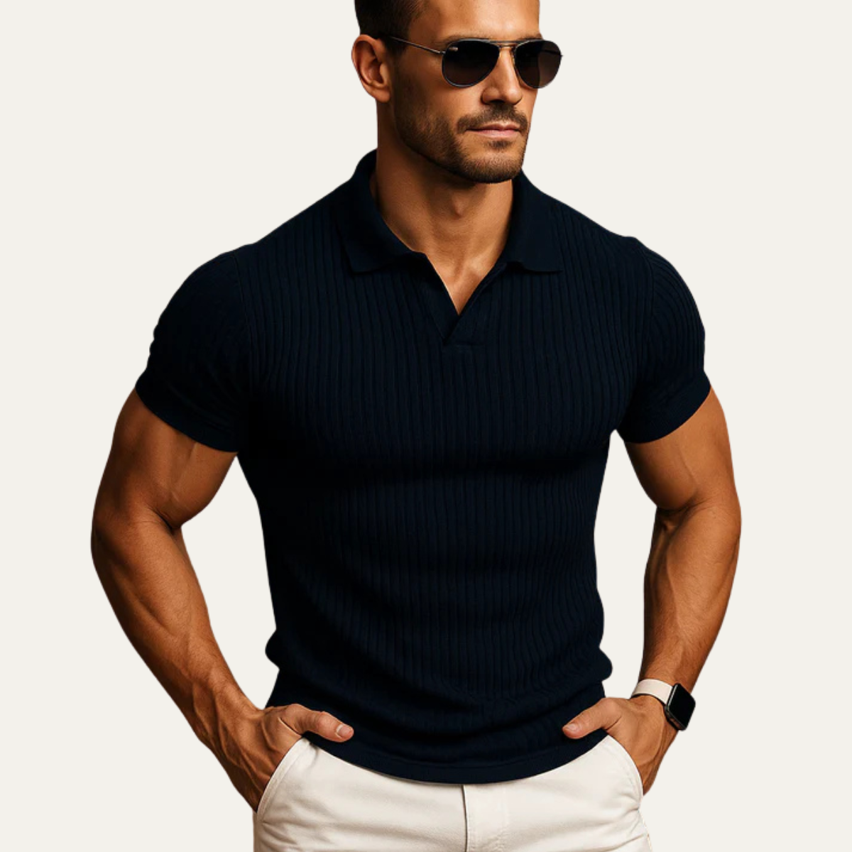 Fenwick Knit Short Sleeve Polo