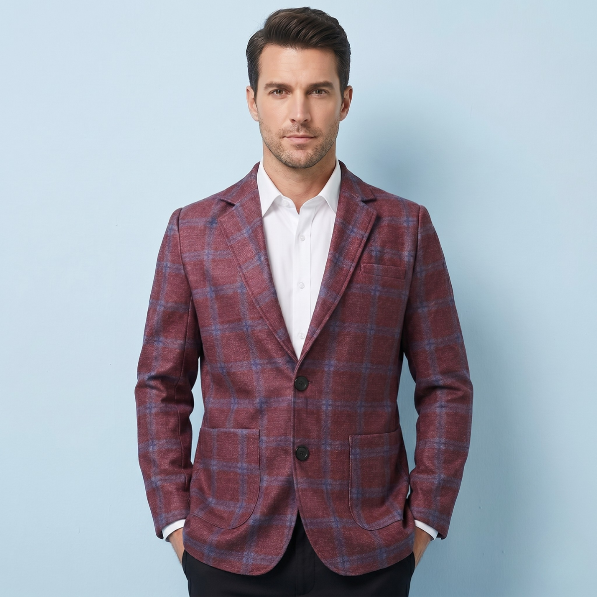 Alderley – Karierter taillierter Blazer