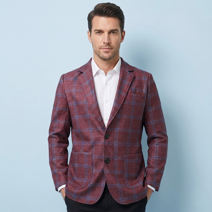 Alderley – Karierter taillierter Blazer