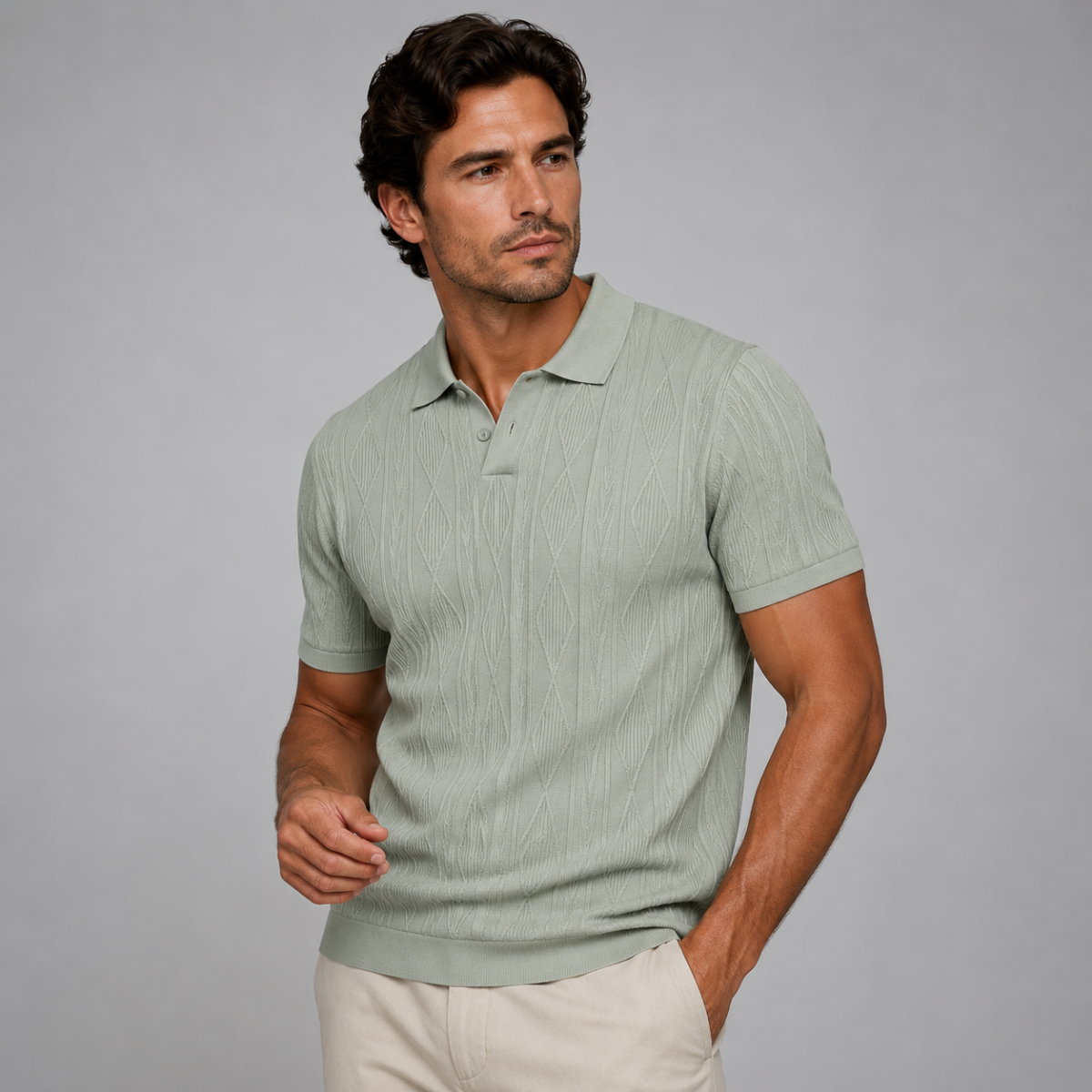 Corvin Textured Polo