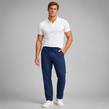 Marlow Linen Straight Leg Trousers