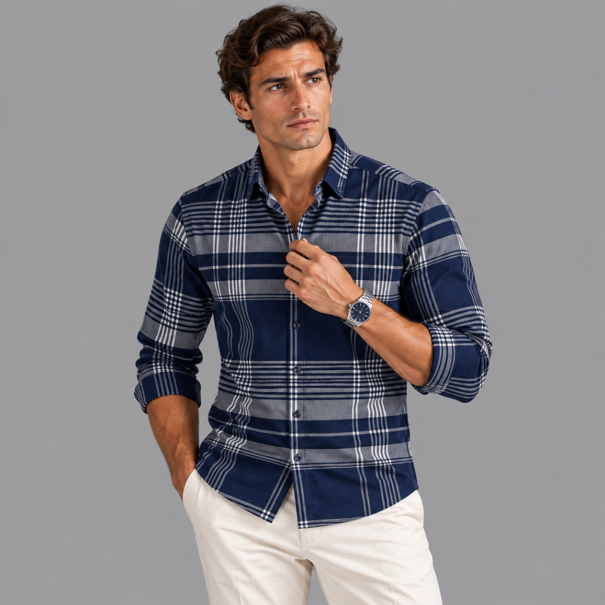 Cawdon Plaid Button-Down