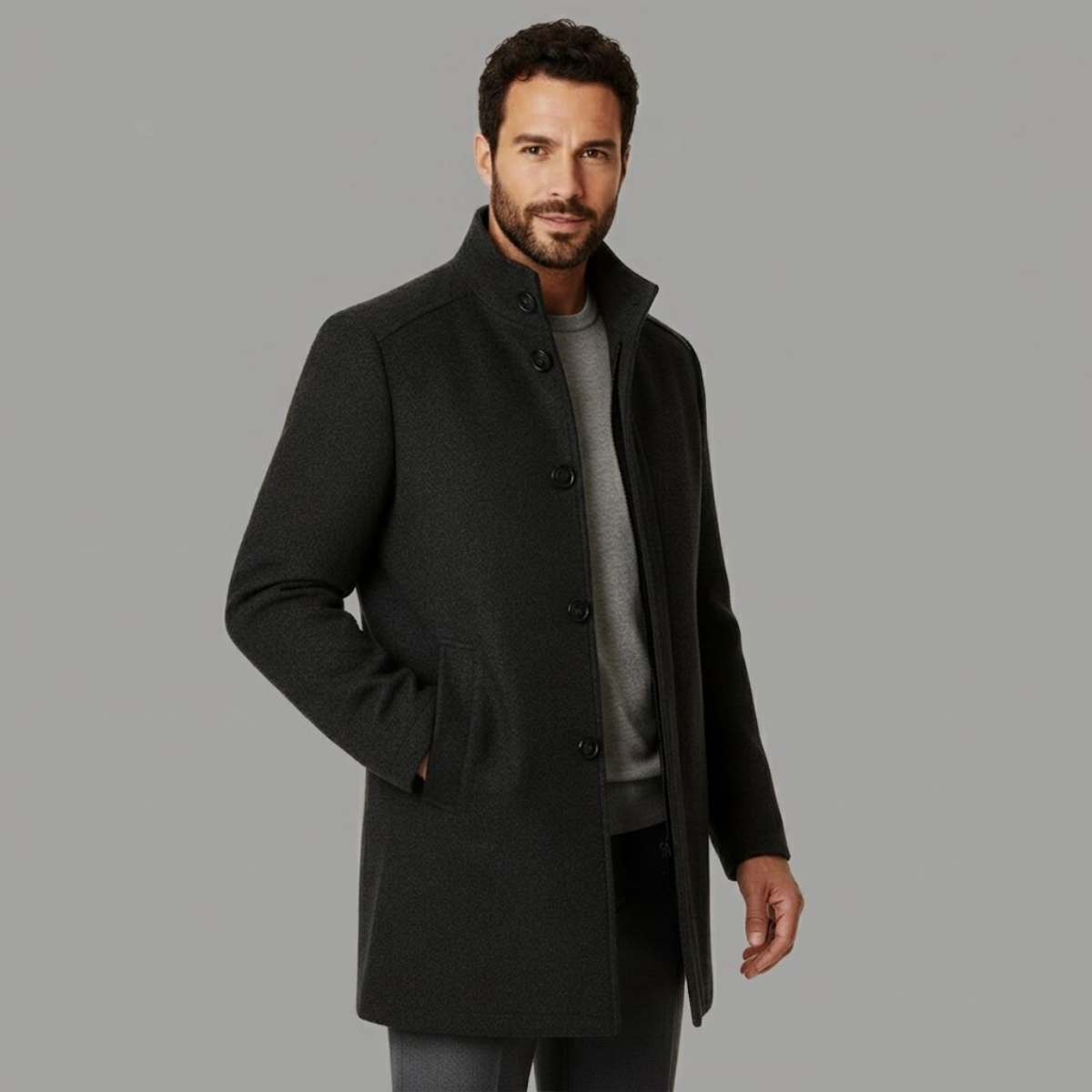 Burford – Cappotto in misto lana
