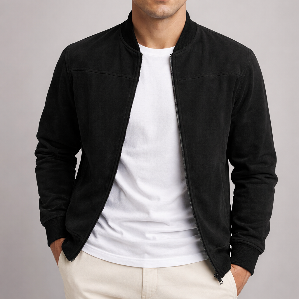 Thorne Suede-Look Zip Jacket