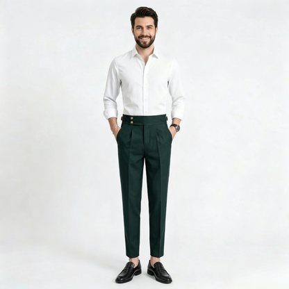 Sherwood – Pantalón de tiro alto con pinzas