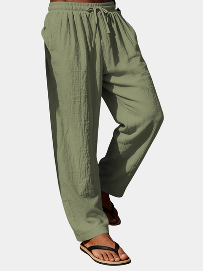 Lambourn Linen Drawcord Trousers