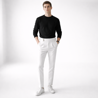 Sherwood – Pantalón de tiro alto con pinzas