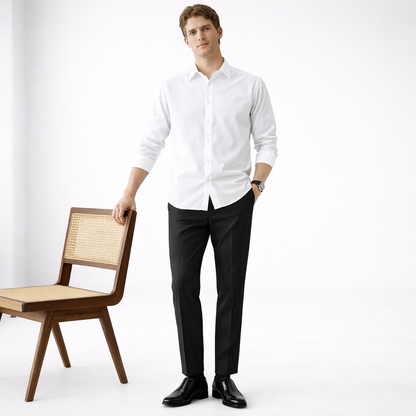 Sherwood – Pantalón de tiro alto con pinzas