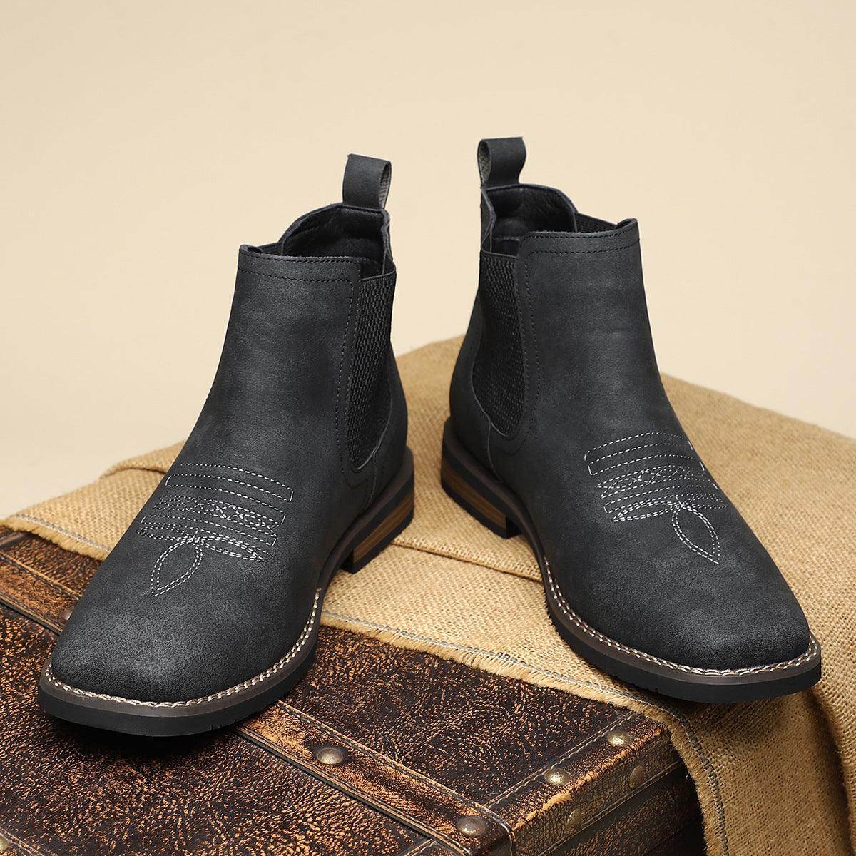 Girton Leather Ankle Boots