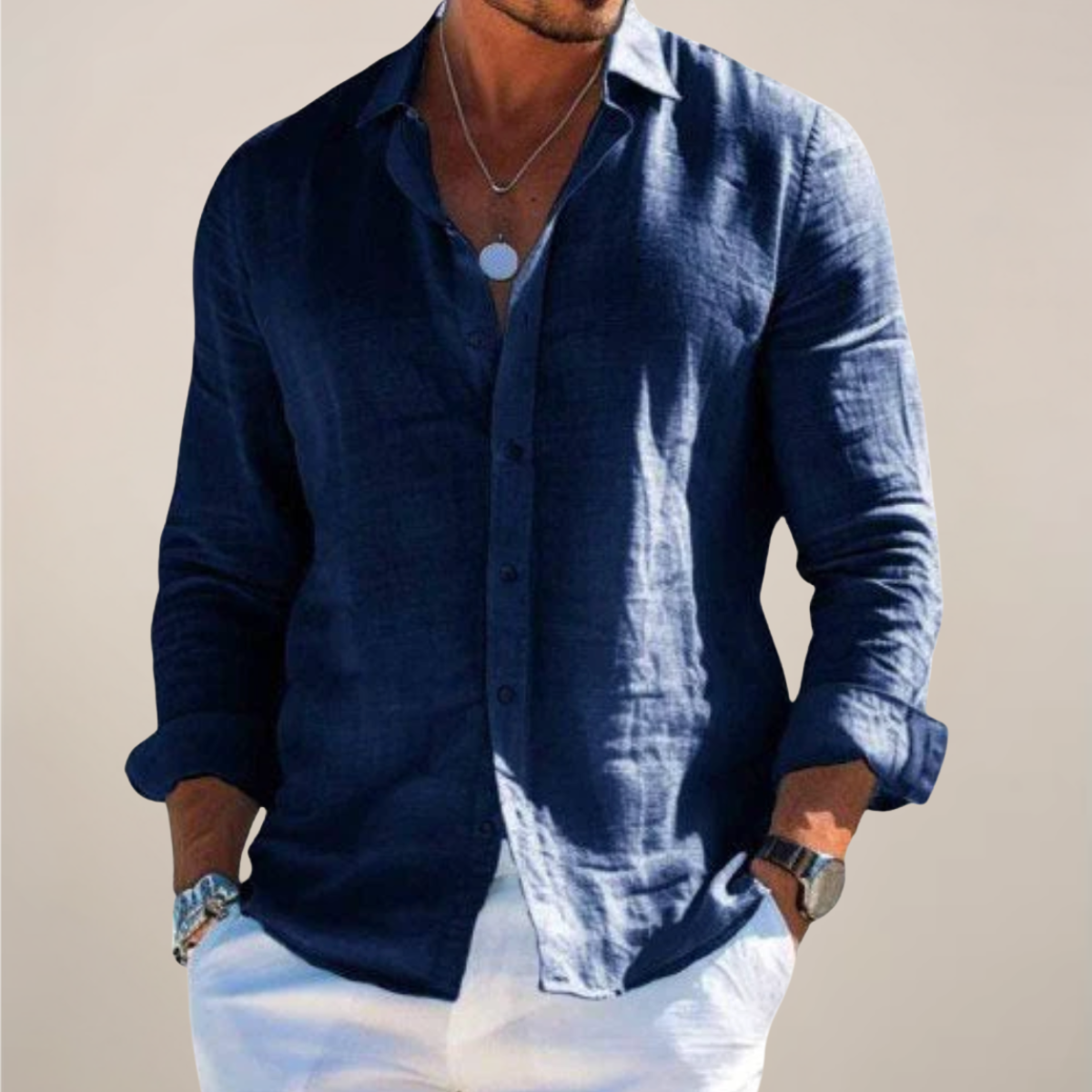 Harlowe Washed Linen Shirt