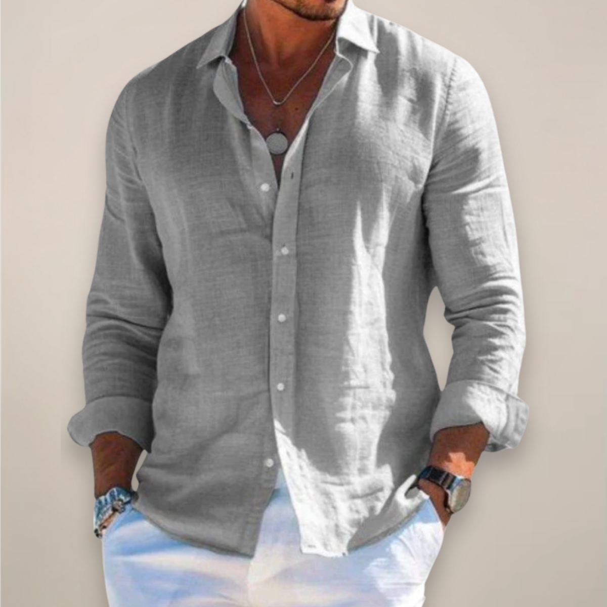 Harlowe Washed Linen Shirt