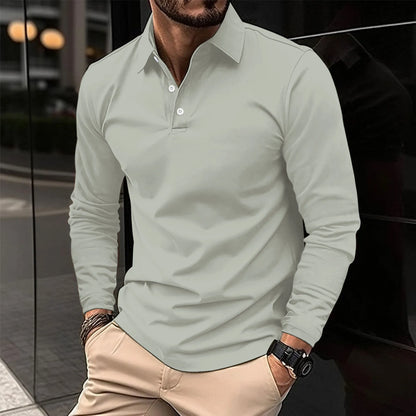 Ellery Long Sleeve Polo