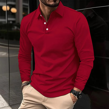 Ellery Long Sleeve Polo