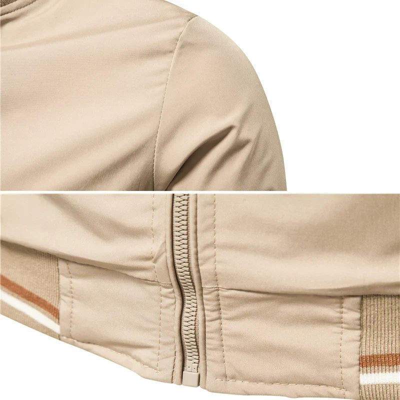 Ashby Contrast Bomber Jacket