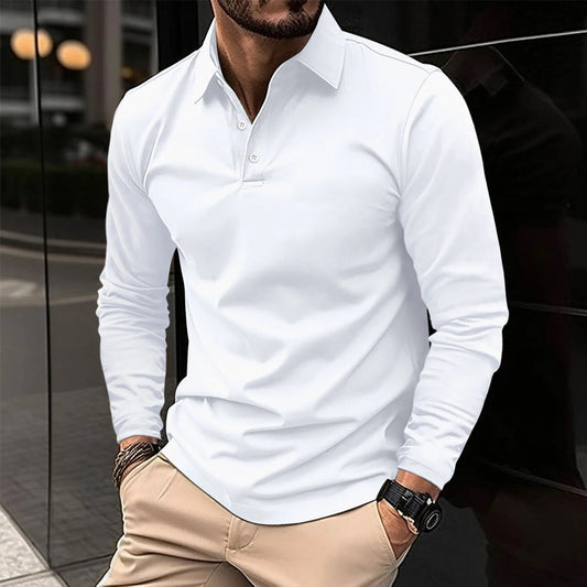 Ellery Long Sleeve Polo