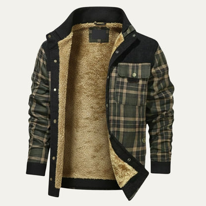 Grafton – Sovracamicia a quadri foderata sherpa