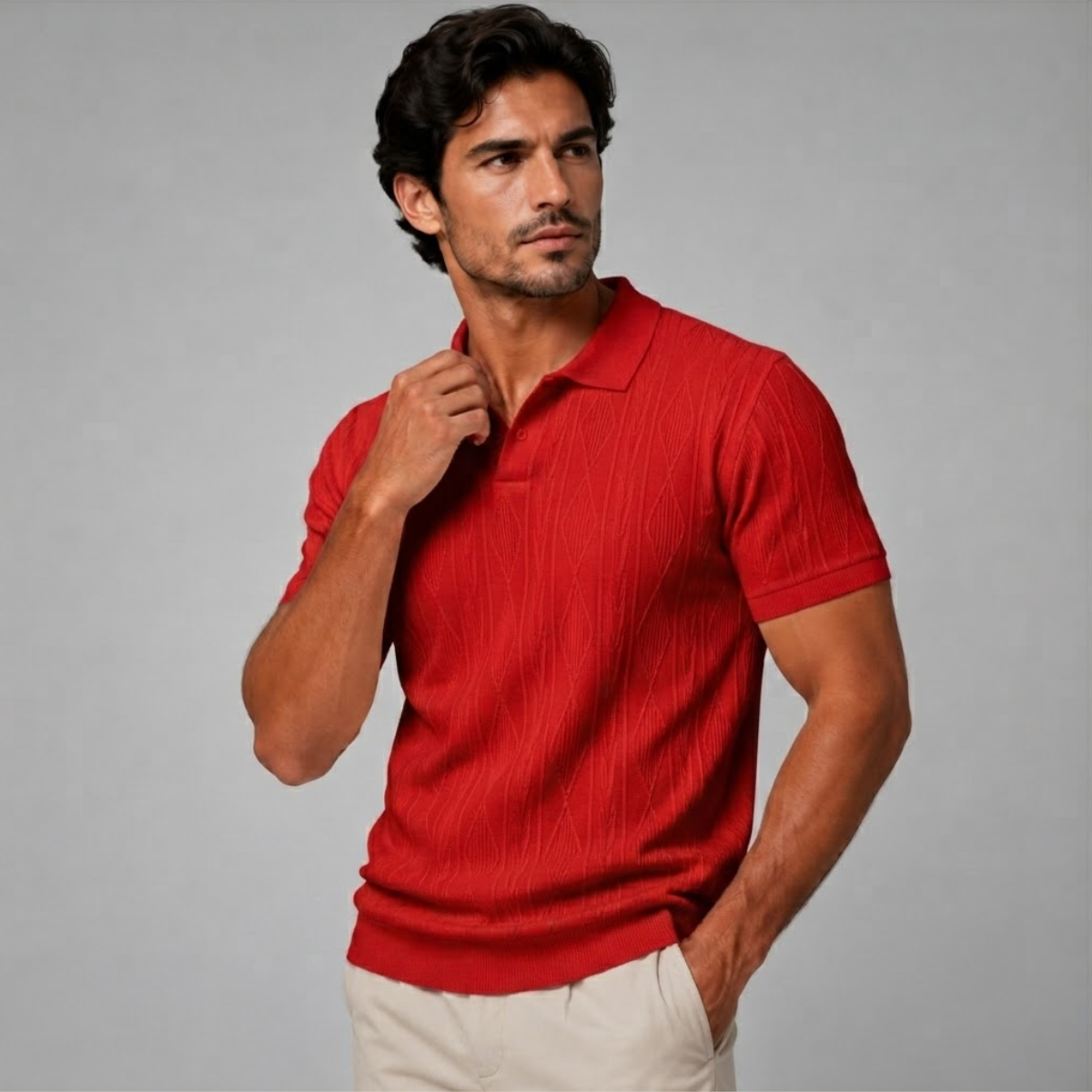 Corvin Textured Polo