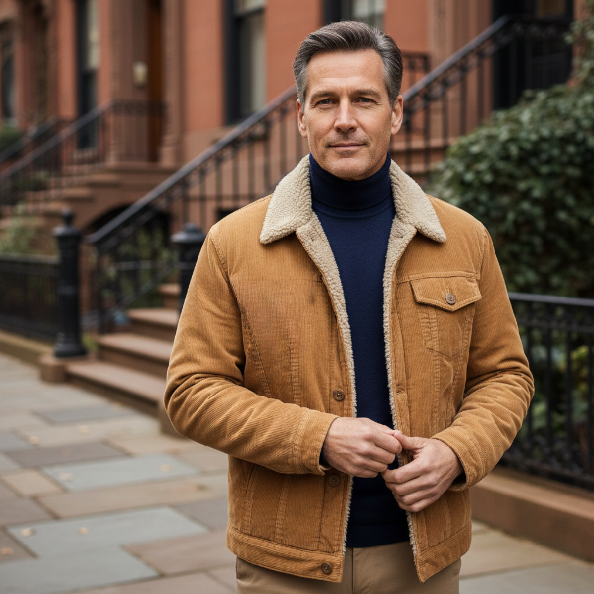 Farrow – Cordjacke mit Sherpa-Futter