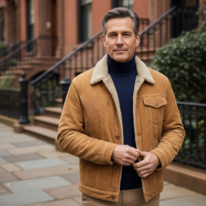 Farrow – Cordjacke mit Sherpa-Futter