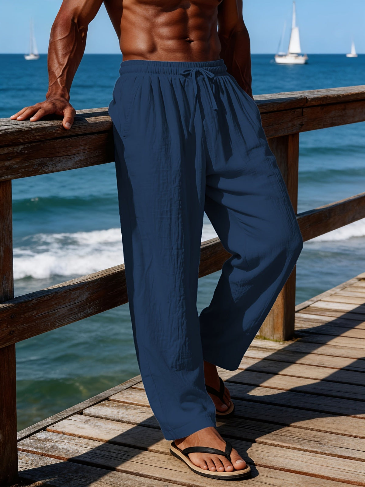 Lambourn Linen Drawcord Trousers