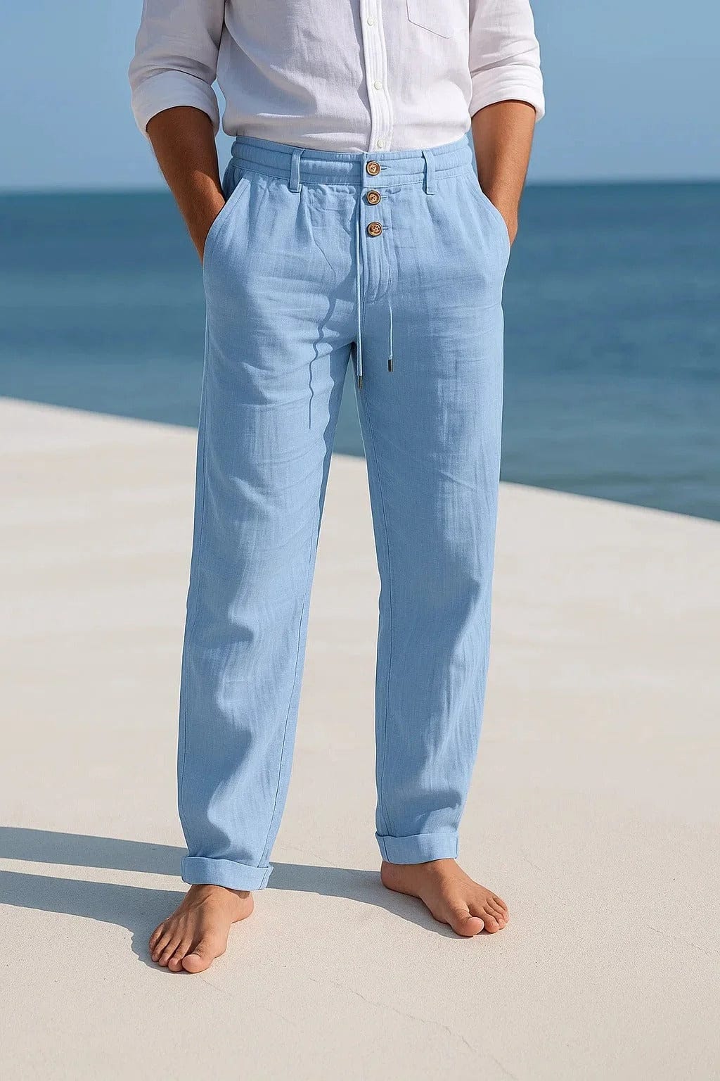 Wexley Linen Drawstring Trousers