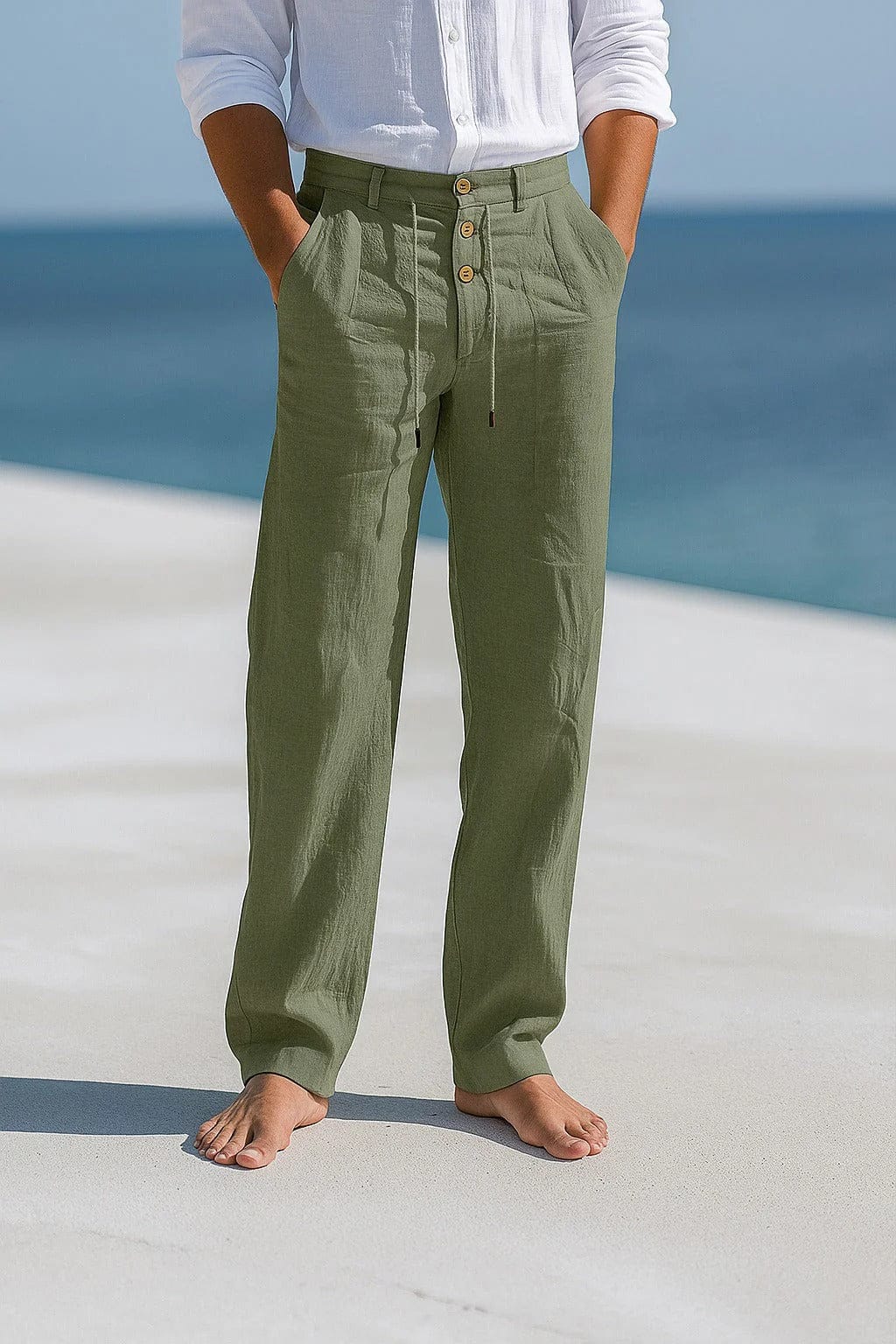 Wexley Linen Drawstring Trousers